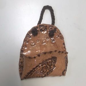 Vintage Studio Art Pottery‎ Pinch Pottery Artisan Boho Wall Pocket